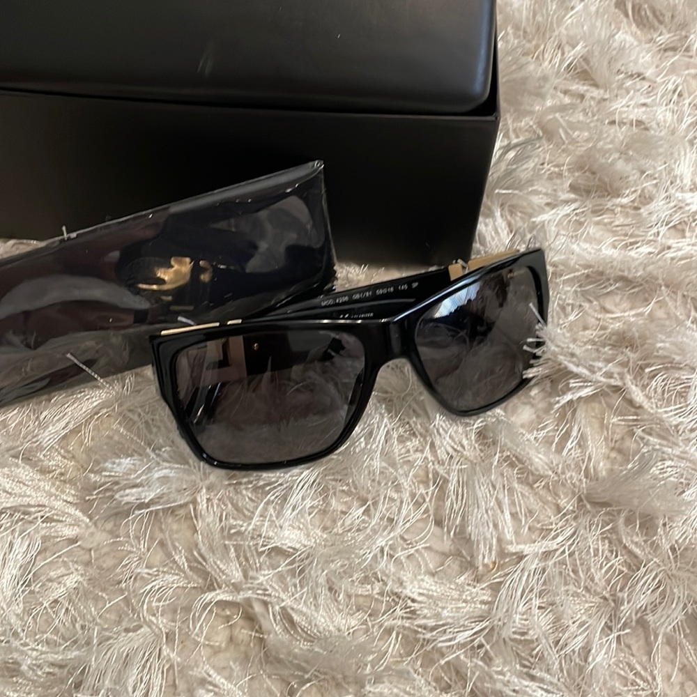 Black and gold Versace sunglasses